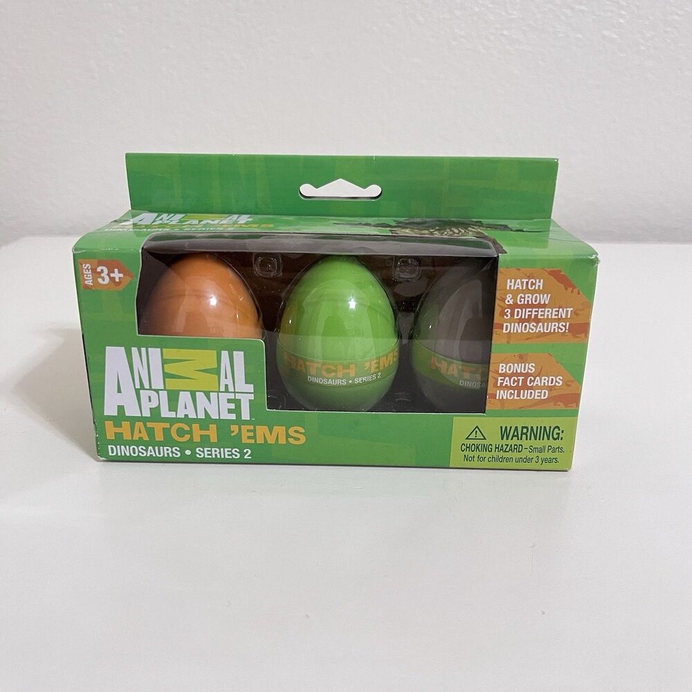 Animal Planet Hatch 'Ems Dinosaurs 3 Grow Eggs Series 2 NEW